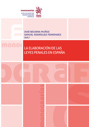 Imagen de portada del libro La elaboración de las leyes penales en España