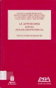 Imagen de portada del libro La autonomía local : análisis jurisprudencial