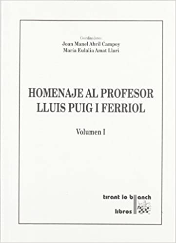 Imagen de portada del libro Homenaje al profesor Lluis Puig i Ferriol