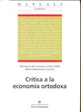 Imagen de portada del libro Crítica a la economía ortodoxa