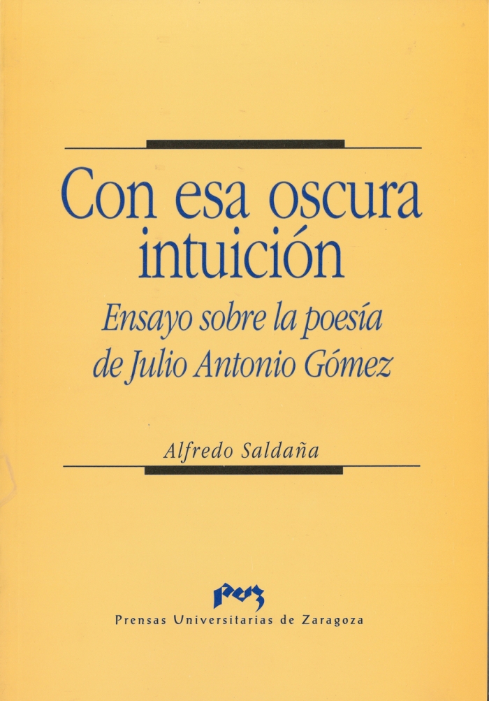 Imagen de portada del libro Con esa oscura intuición