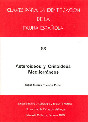 Imagen de portada del libro Asteroideos y crinoideos mediterráneos