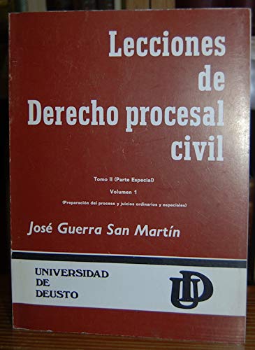 Imagen de portada del libro Lecciones de derecho procesal