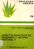 Imagen de portada del libro Aspectos didácticos de geografía e historia (Historia), 4