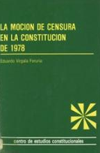 Imagen de portada del libro La moción de censura en la Constitución de 1978