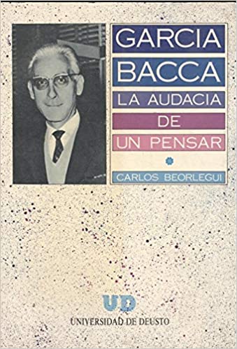 Imagen de portada del libro García Bacca, la audacia de un pensar