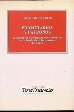 Imagen de portada del libro Propietarios y patronos