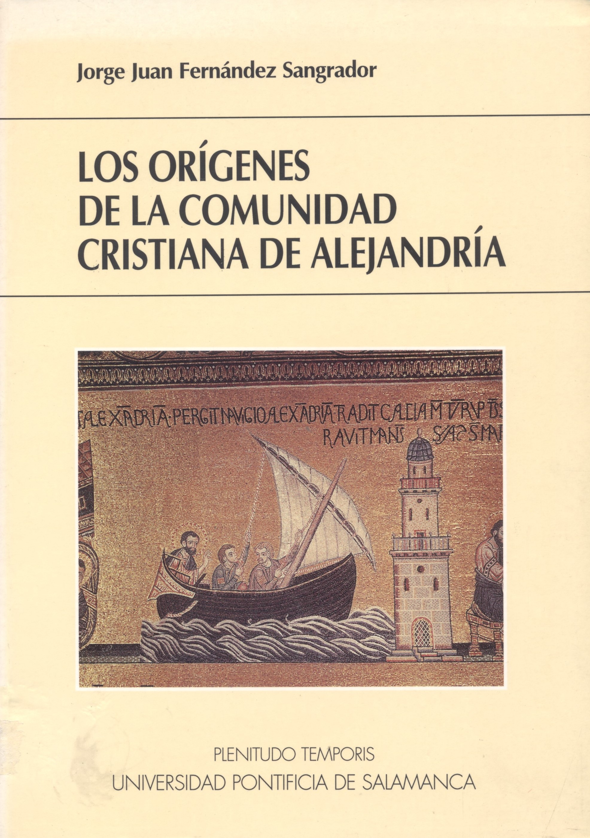Imagen de portada del libro Los orígenes de la comunidad cristiana de Alejandría