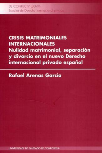 Imagen de portada del libro Crisis matrimoniales internacionales
