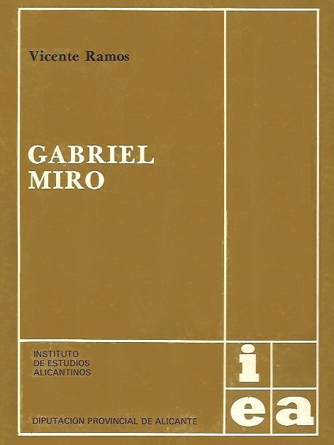 Imagen de portada del libro Gabriel Miró