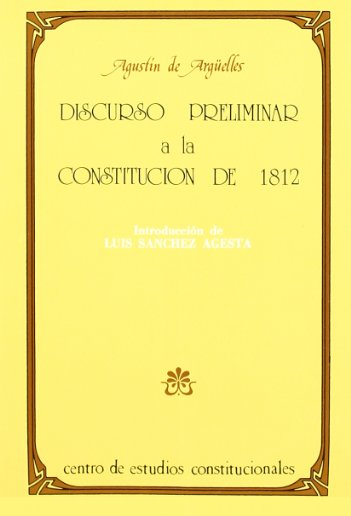 Imagen de portada del libro Discurso preliminar a la Constitución de 1812