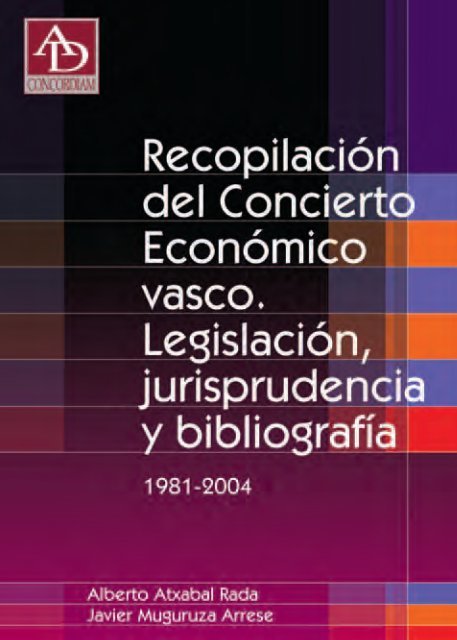 Imagen de portada del libro Recopilación del concierto económico vasco