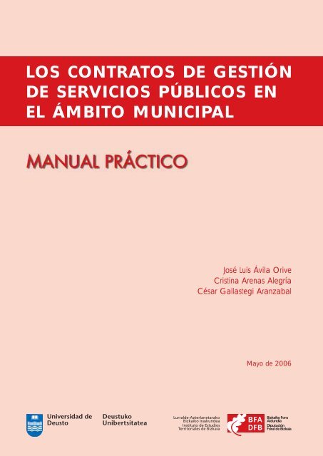 Imagen de portada del libro Los contratos de gestión de servicios públicos en el ámbito municipal