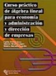 Imagen de portada del libro Curso práctico de álgebra lineal para Economía y Administración y Dirección de Empresas