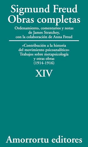 Imagen de portada del libro Contribución a la historia del movimiento psicoanalítico ; Trabajos sobre metapsicología y otras obras