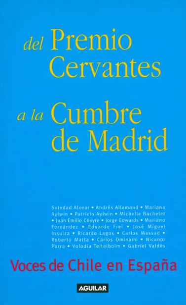 Imagen de portada del libro VOCES DE CHILE EN ESPAÑA
