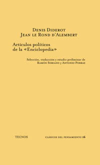 Imagen de portada del libro Artículos políticos de la Enciclopedia