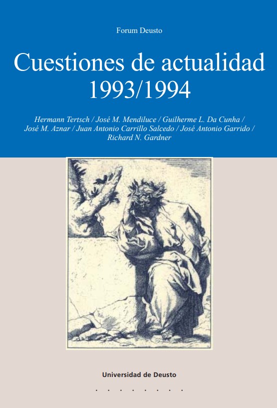 Imagen de portada del libro Cuestiones de actualidad 1993-1994