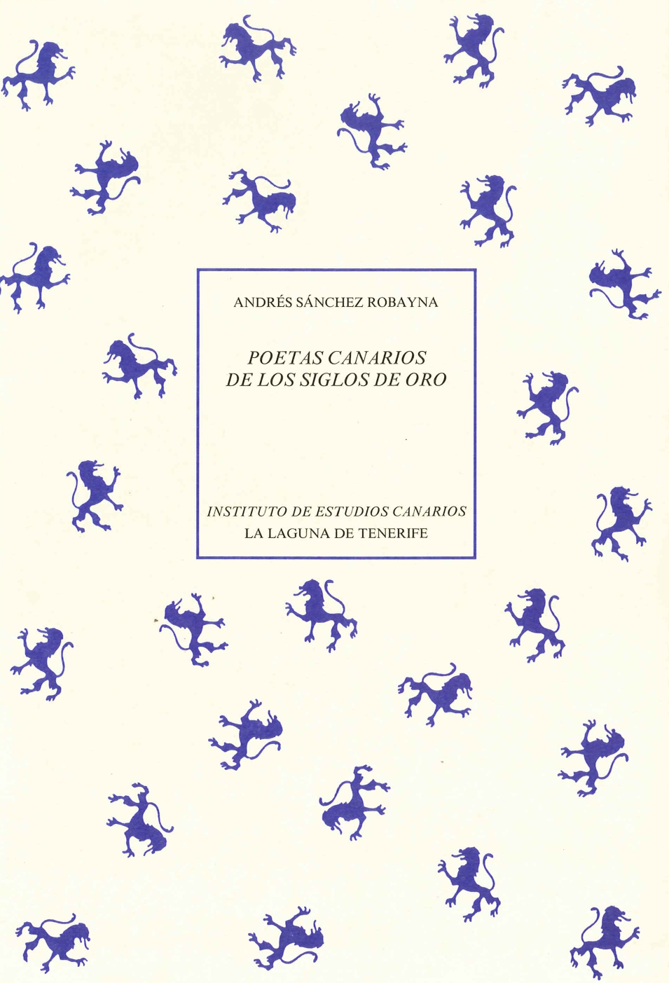 Imagen de portada del libro Poetas canarios de los siglos de oro