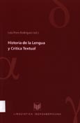 Imagen de portada del libro Historia de la lengua y crítica textual