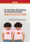 Imagen de portada del libro Interinformación. XI Jornadas Españolas de Documentación