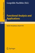 Imagen de portada del libro Functional analysis and applications