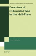 Imagen de portada del libro Functions of a-Bounded Type in the Half-Plane