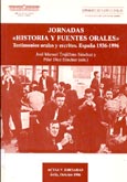 Imagen de portada del libro Testimonios orales y escritos. España 1936-1996