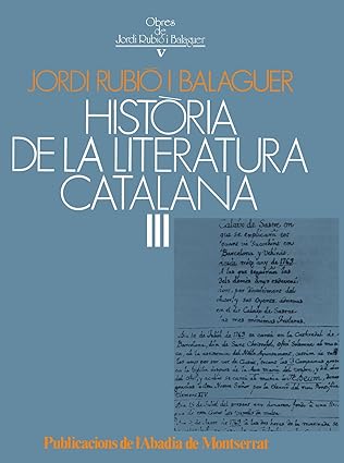 Imagen de portada del libro Història de la literatura catalana. Vol. 3