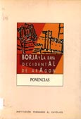 Imagen de portada del libro Primeras jornadas sobre Borja y la raya occidental de Aragón