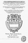 Imagen de portada del libro Francisci Bordini ... Quaesitorum et responsorum mathematicae disciplinae ad totius vniuersi cognitionem spectantium Chilias ...