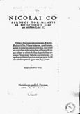 Imagen de portada del libro Nicolai Copernici Torinensis De revolutionibus orbium coelestium, Libri VI ...