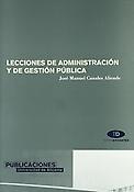 Imagen de portada del libro Lecciones de administración y de gestión pública