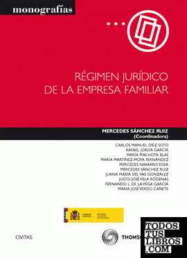 Imagen de portada del libro Régimen jurídico de la empresa familiar