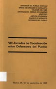 Imagen de portada del libro VIII Jornadas de Coordinación entre Defensores del Pueblo