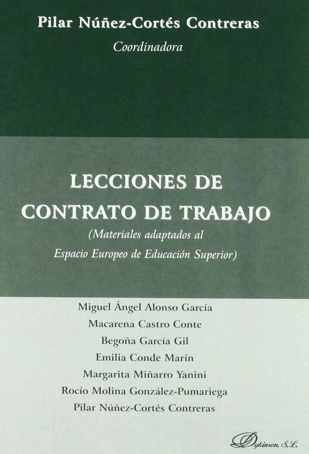 Imagen de portada del libro Lecciones de contrato de trabajo