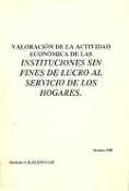 Imagen de portada del libro Valoración de la actividad económica de las Instituciones sin fines de lucro al servicio de los hogares