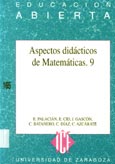 Imagen de portada del libro Aspectos didácticos de matemáticas, 9