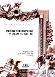 Imagen de portada del libro Imprenta y edición musical en España