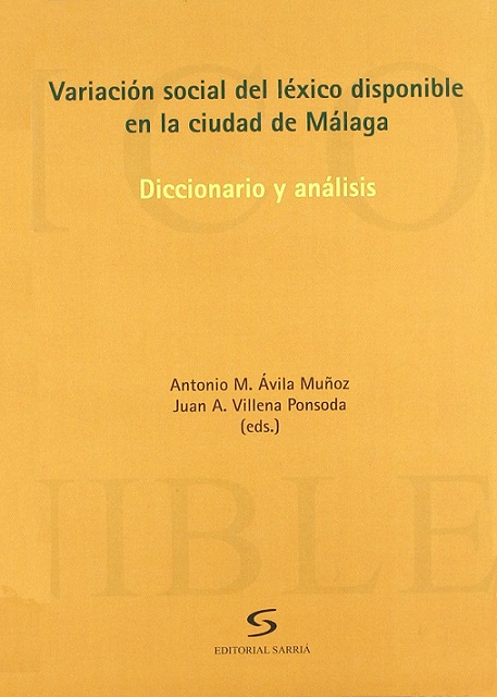Imagen de portada del libro Variación social del léxico disponible en la ciudad de Málaga