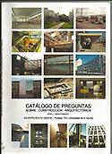 Imagen de portada del libro Catálogo de preguntas sobre construcción arquitectónica