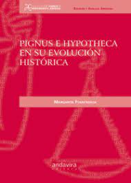 Imagen de portada del libro Pignus e hypotheca en su evolución histórica