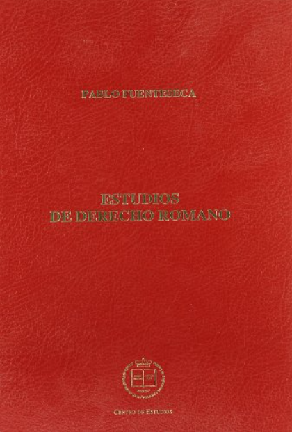 Imagen de portada del libro Estudios de Derecho romano