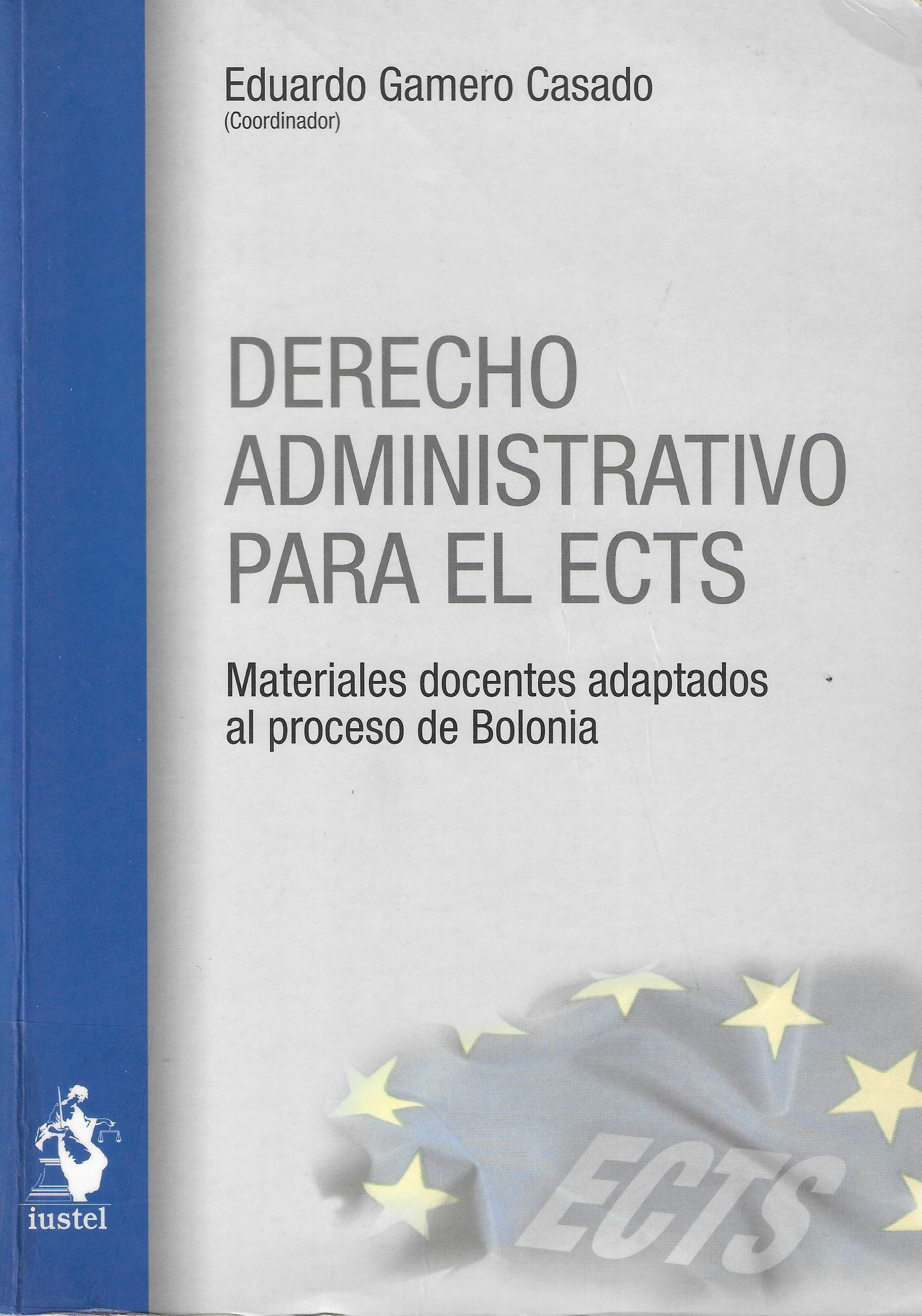 Imagen de portada del libro Derecho Administrativo para el ECTS