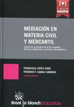 Imagen de portada del libro Mediación en materia civil y mercantil