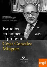 Imagen de portada del libro Estudios en homenaje al profesor César González Mínguez