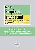 Imagen de portada del libro Ley de propiedad intelectual Real Decreto Legislativo 1/1996, de 12 de abril, y Ley 21/2014, de 4 de noviembre