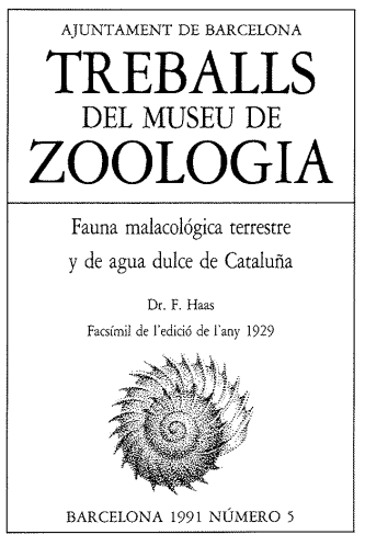 Imagen de portada del libro Fauna malacológica terrestre y de agua dulce de Cataluña