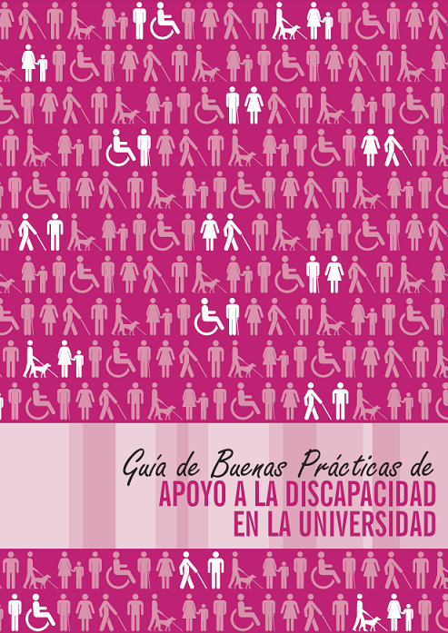 Imagen de portada del libro Guía de buenas prácticas de apoyo a la discapacidad en la universidad