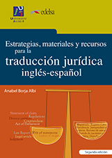 Imagen de portada del libro Estrategias materiales y recursos para la traducción jurídica